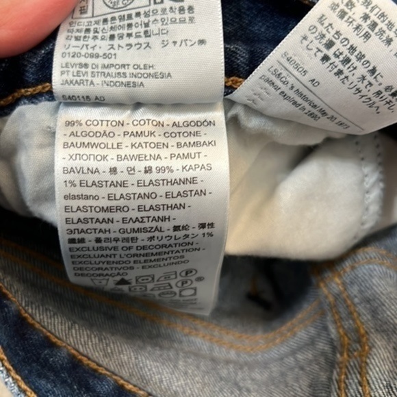 Levi’s Wedgie Straight Leg Button Fly Jeans size 28 - Picture 3 of 7